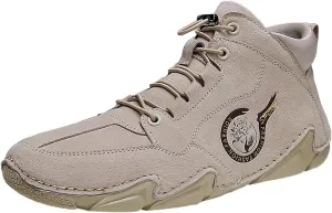 New Winter Men's Padded Leather Korean High Top Short Boots Sport Shoes Sneaker Shoes Men Men Shoes Men Shoes