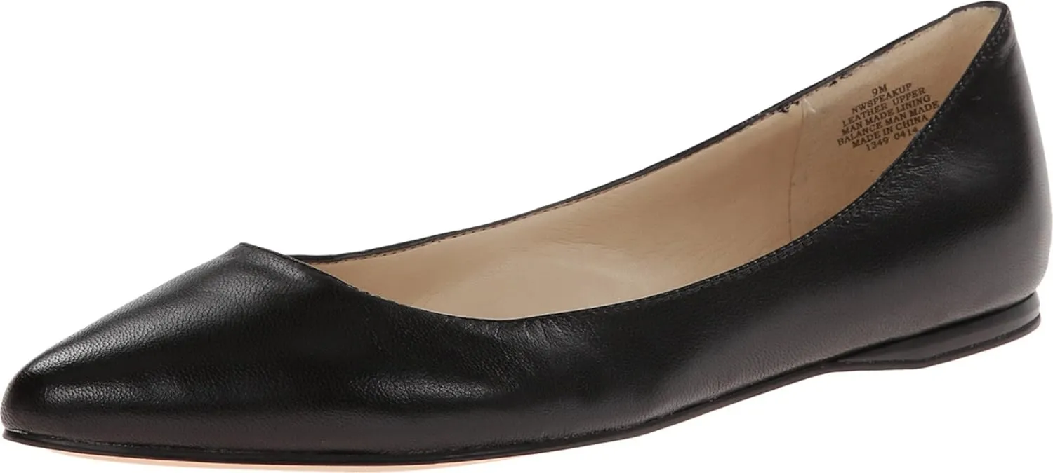Nine West Women's Speakup Pointy Toe Slip-On Ballet Flat