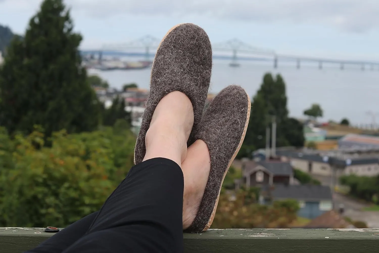 Nootkas Men's Felted Merino Wool 'Astoria' Mule House Slipper