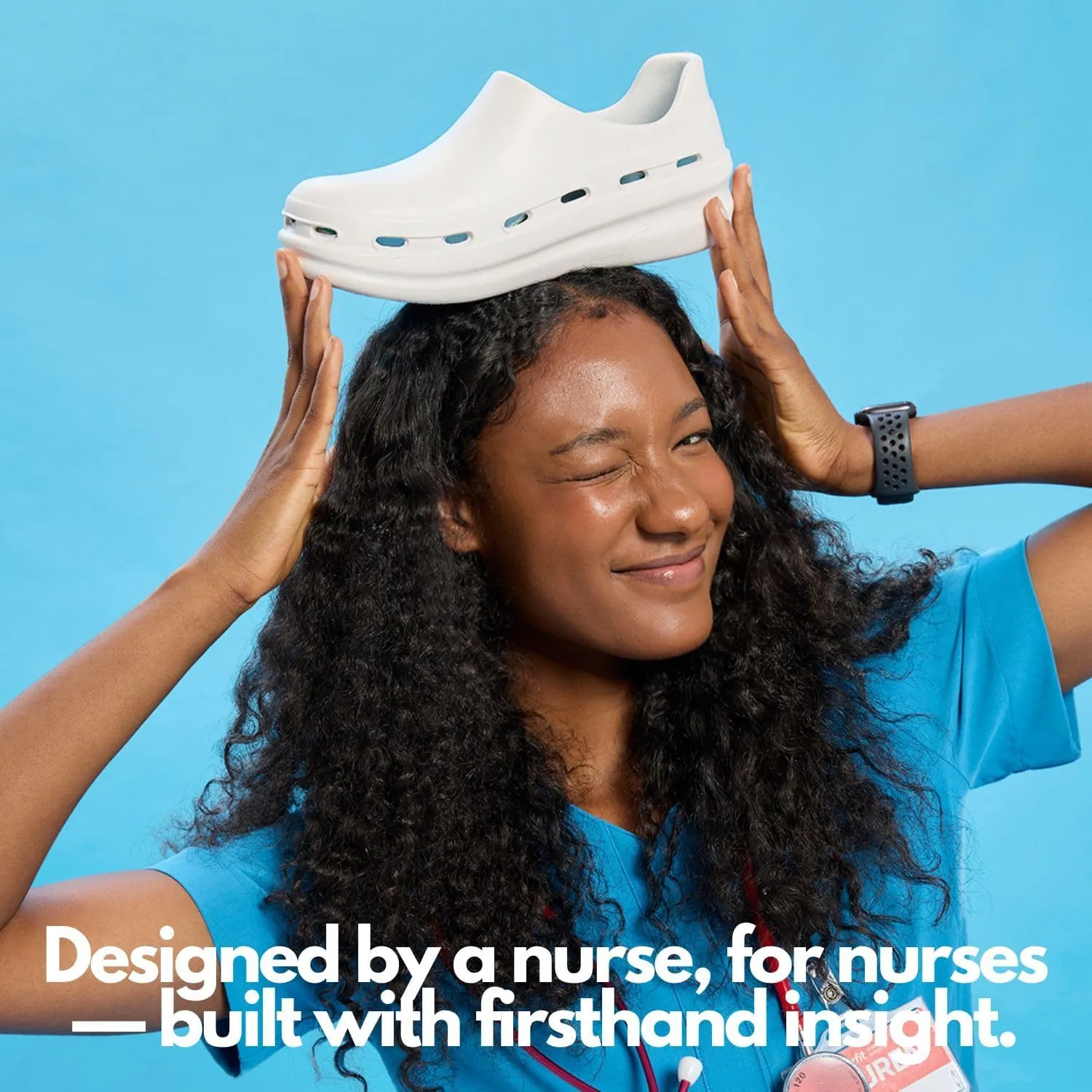NURSTEP Unisex Lightweight Slip On Comfortable Slip Resistant Medical Nursing Mule & Clog Recovery Slides with Arch Support Insoles for Healthcare Hospital Work Operating Room