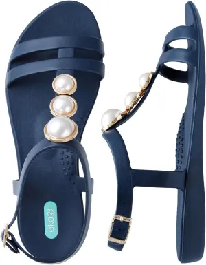 Oka-B Women's Morgan Flat Sandal with Straps