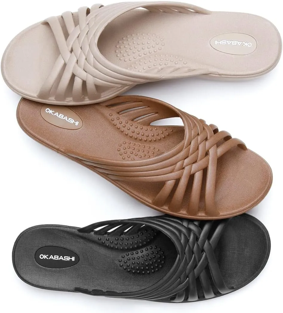 OKABASHI Women's Venice Slide Sandals