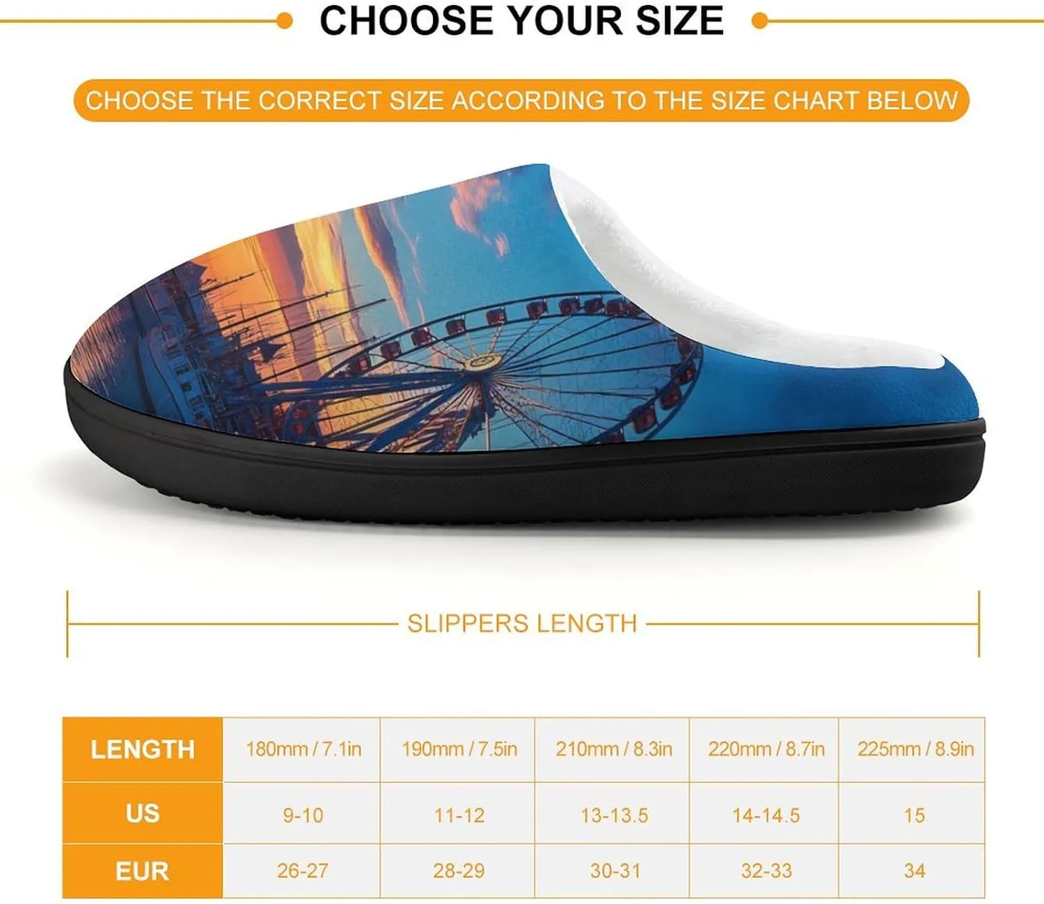 Old Town Pier in Helsinki Finland Slippers Non-slip House Slippers Home Shoes Indoor Outdoor Slippers For Girls Boys