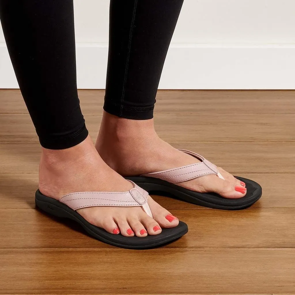 OLUKAI Ohana Women's Beach Sandals, Water Resistant Flip Flops, Arch Support & Comfort Fit, Lightweight & Durable, Enhanced Grip & Traction