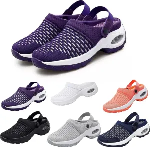Orthopedic Clogs for Women, Air Cushion Support to Reduce Back and Knee Pressure Orthopedic Womens Walking Shoes