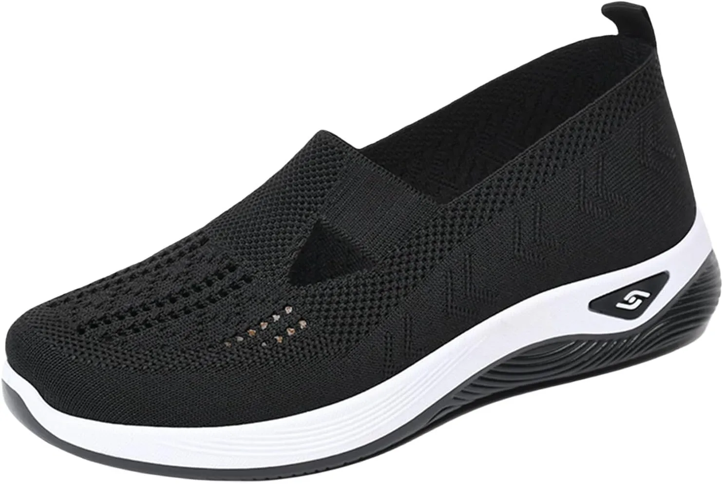 Orthopedic Shoes for Women，Breathable Comfort Wear Orthowear Walking Shoes，Cushionaire Wide Width Sneakers Diabetic Arch Support Sneakers Soft Slip On Shoe Comfortable