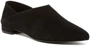 Pan Pointed Toe Flat Black Suede Pointed Toe Flat Mule Slides