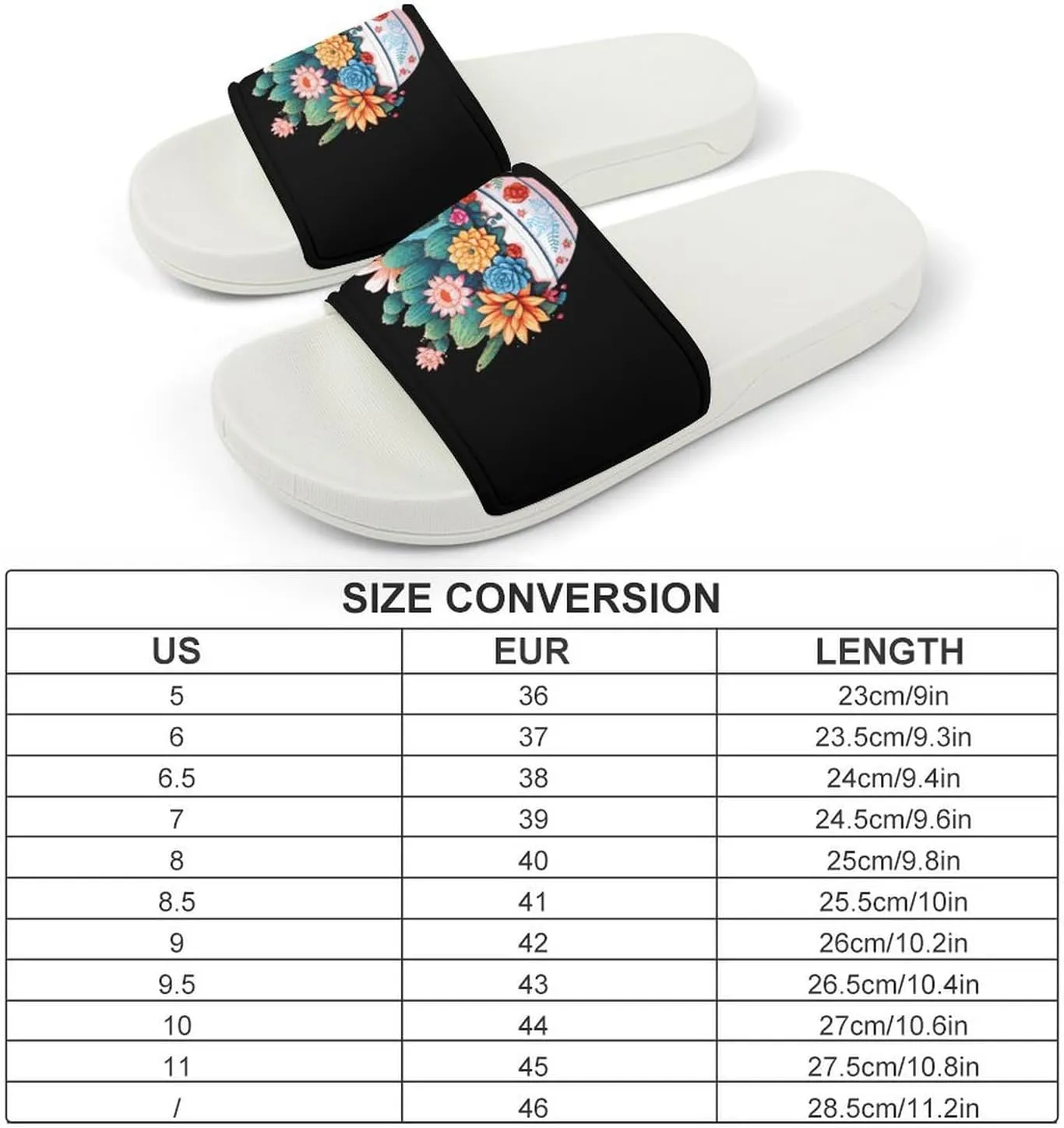 Plants Succulent Cactus Open Toe Slippers for Women And Men Non Slip Shower Slippers Home Slippers