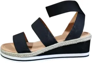 Platform Sandals Women Metallic Accents On Minimalist Straps and Chunky Heel for Versatile Day To Night Styling Orthopedic Sandal Beach Dressy Flip Flops for Wide Toe 2025 Spring