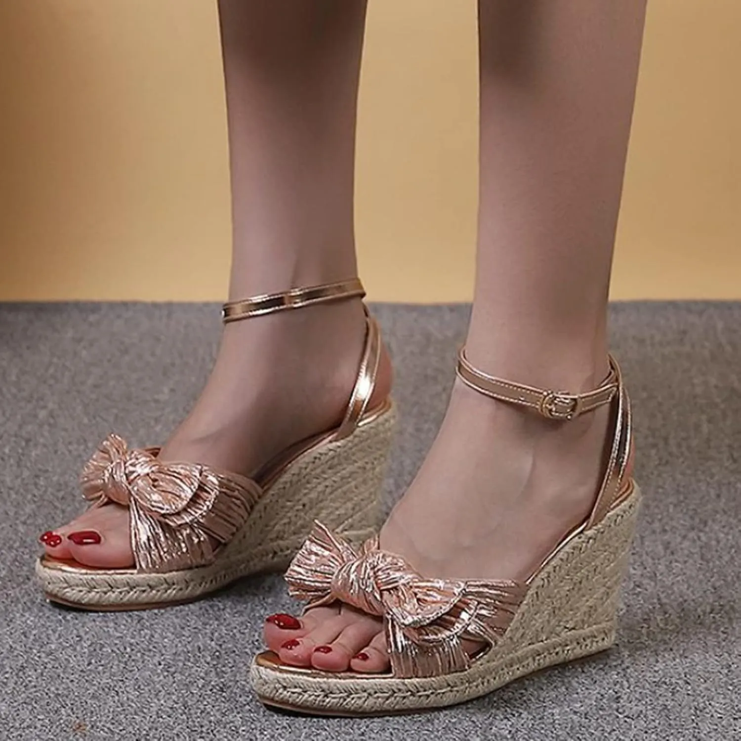 Platform Sandals Women Square Toe Minimalist Slide Wedges with Leather Straps and Low Block Heel for Casual Beach Wear Orthopedic Sandal Beach Dressy Flip Flops for Wide Toe 2025 Spring