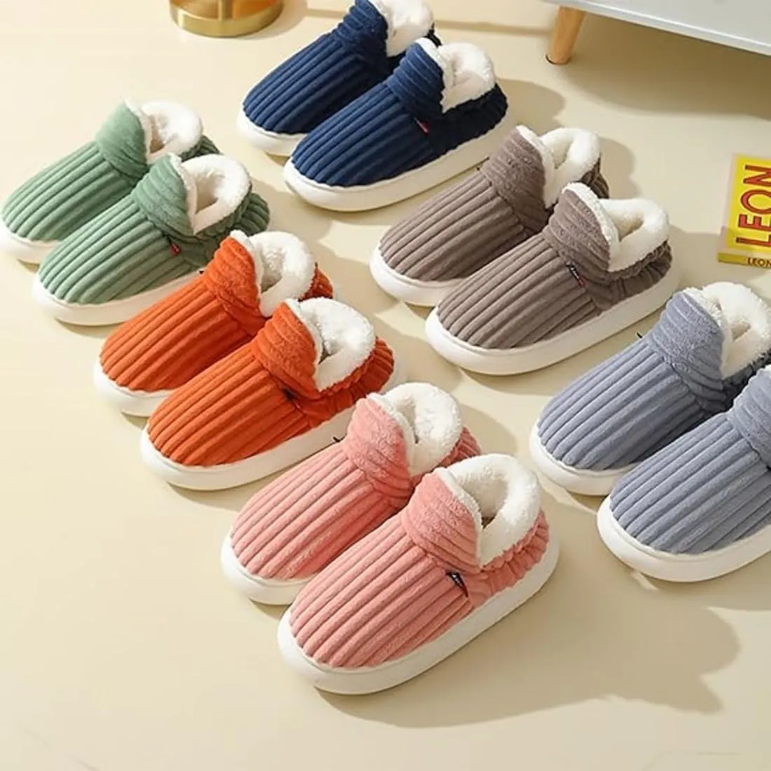 Pluffi Slipper Booties, Pluffi Cozy Stylish Slipper, Winter Fuzzy Warm Thick-Soled Plush House Cloud Slides Men Women