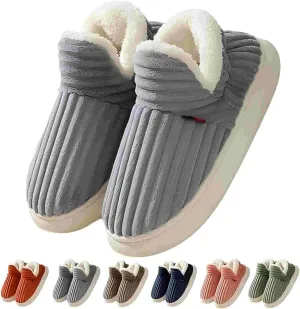 Pluffi Slipper Booties Women Pluffi Cozy Stylish Slipper Winter Fuzzy Warm Thick-Soled Plush House Cloud Slides Men Women