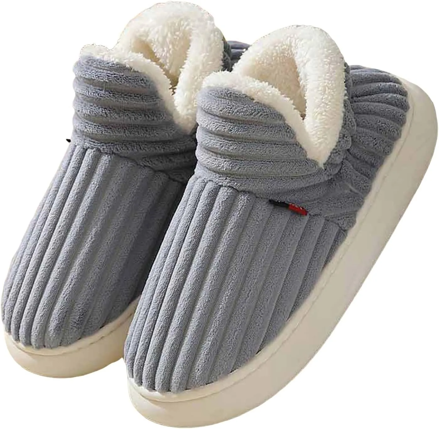 Pluffi Slipper Booties Women Pluffi Cozy Stylish Slipper Winter Fuzzy Warm Thick-Soled Plush House Cloud Slides Men Women