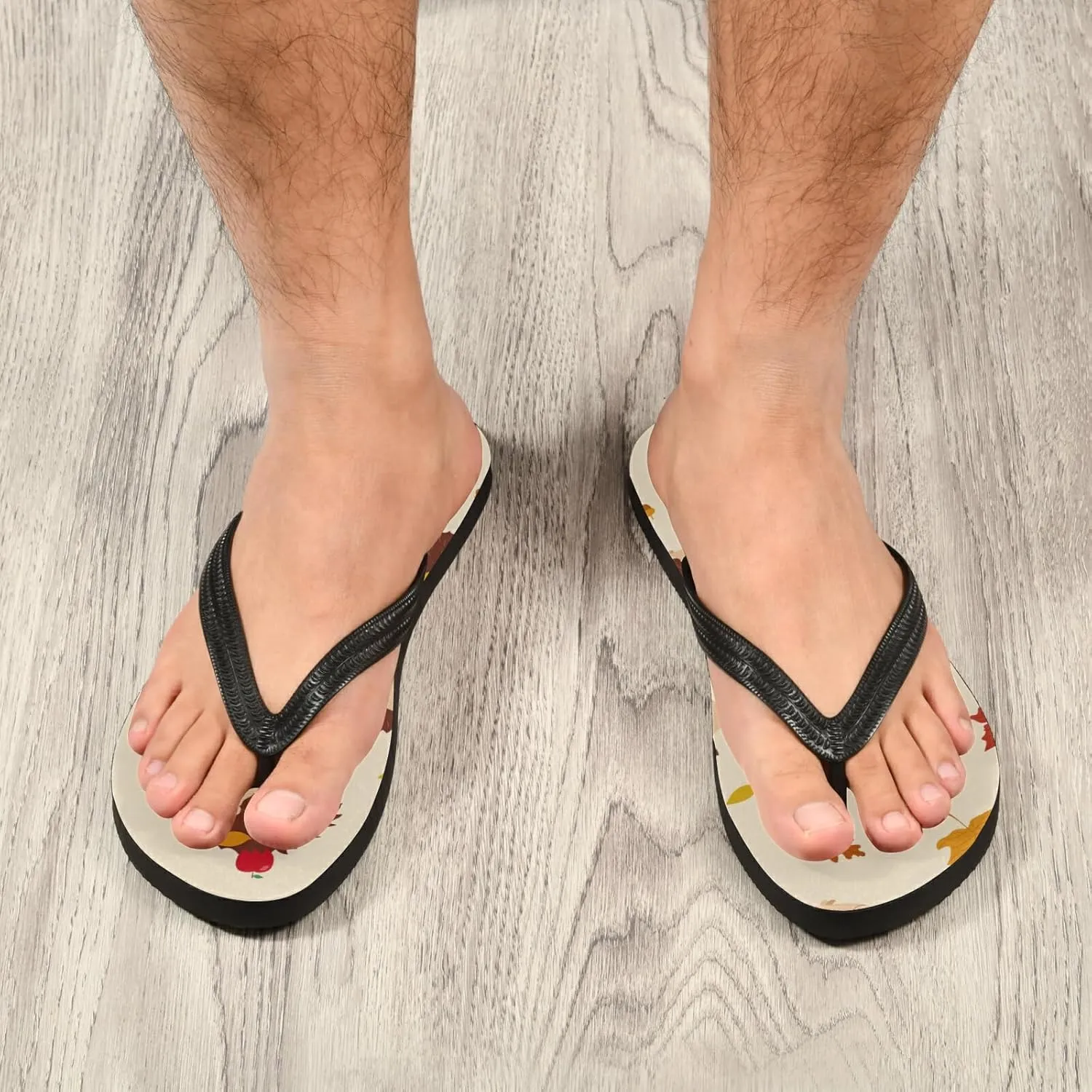 Poeticcity Flip Sandal Men Women Flip Flops for Hotel Spa Home Slippers Bedroom Travel S-XXL