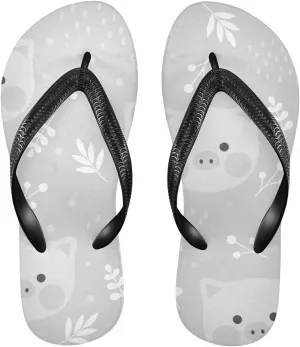Poeticcity Flip Sandal Men Women Flip Flops for Hotel Spa Home Slippers Bedroom Travel S-XXL