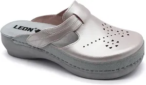 PU156 Leather Slip-on Womens Ladies Mule Clogs Slippers Shoes