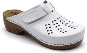PU161 Leather Slip-on Womens Ladies Mule Clogs Slippers Shoes