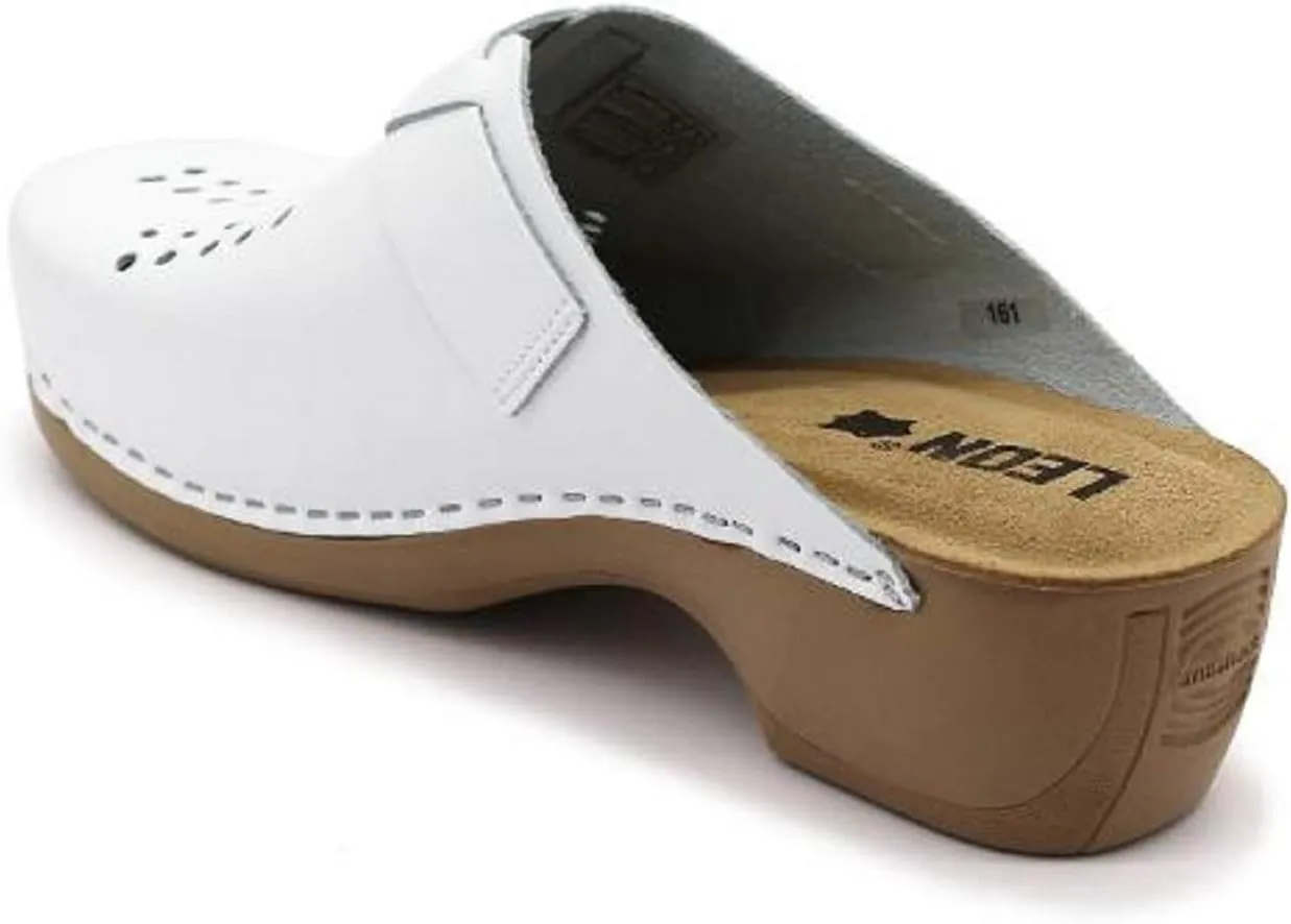 PU161 Leather Slip-on Womens Ladies Mule Clogs Slippers Shoes