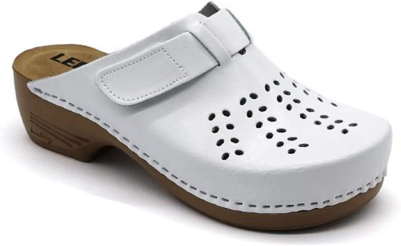 PU161 Leather Slip-on Womens Ladies Mule Clogs Slippers Shoes