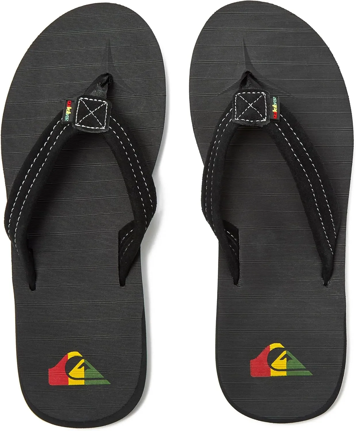 Quiksilver Men's Carver Suede 3 Point Flip Flop Athletic Sandal