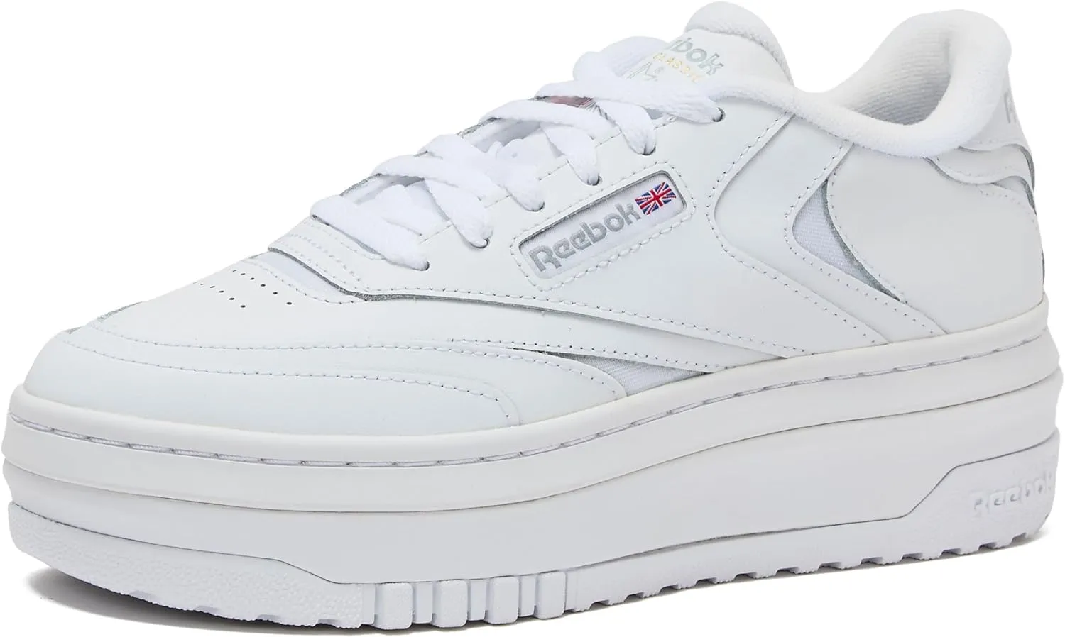Reebok Womens Club C Extra Platform Sneakers