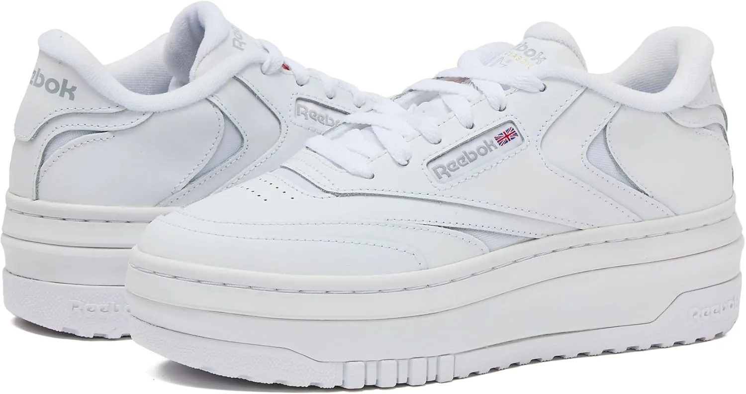 Reebok Womens Club C Extra Platform Sneakers