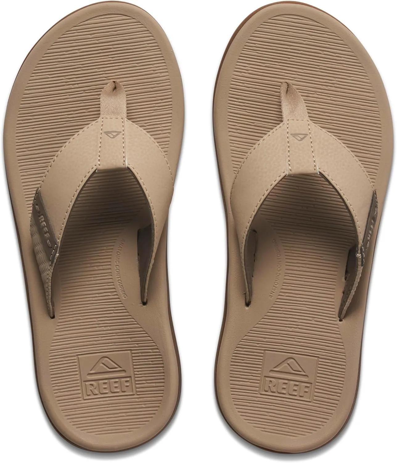 REEF Santa Ana Men's Flip Flop, Arch Support, Water Friendly, Non Marking Outsole