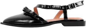 richealnini Pointed Toe Flat Pumps Slip On Slingback with Buckles and Bows