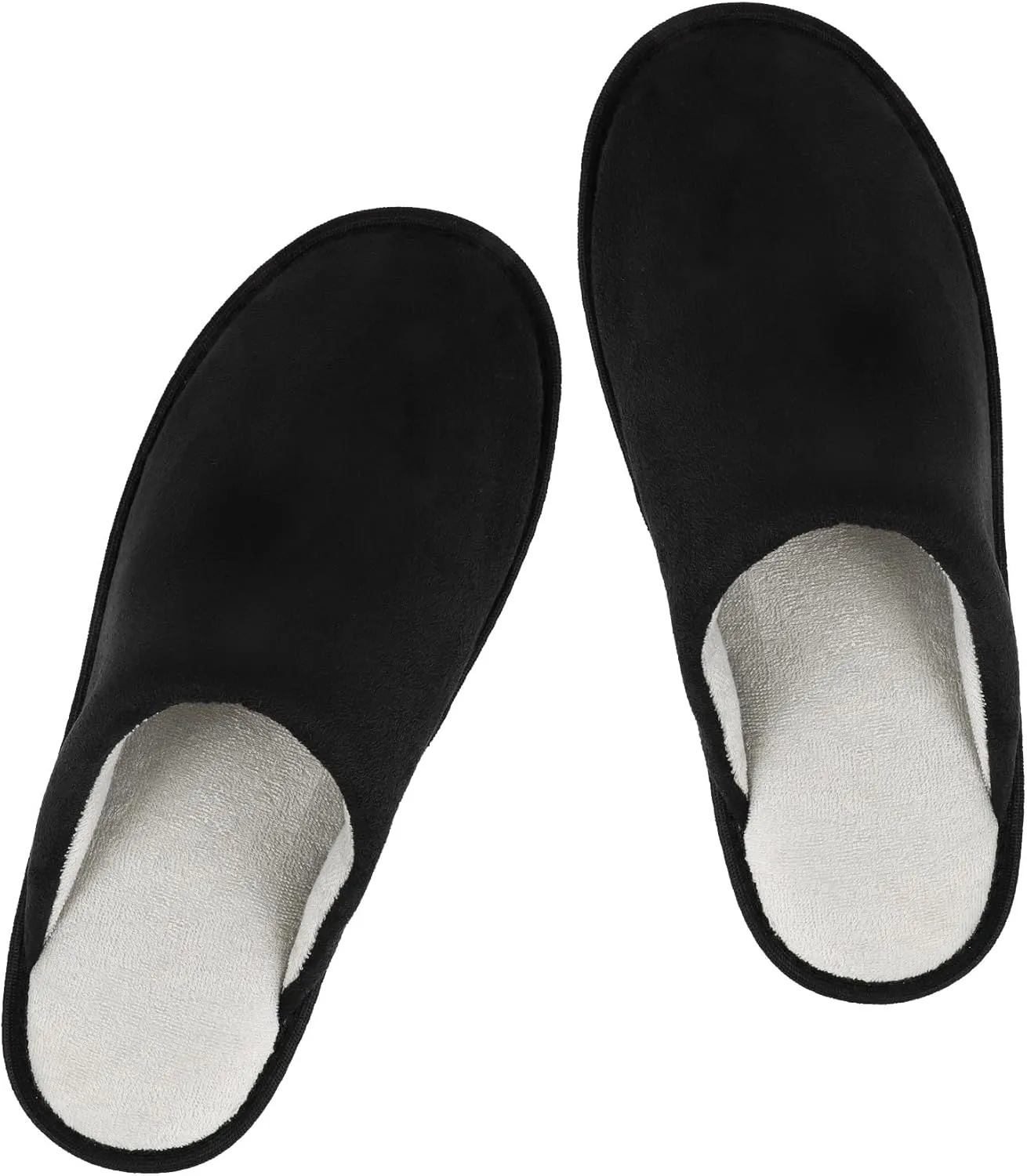 riemot Womens Mens Memory Foam Slippers, Warm Fluffy House Shoes & Cushioned Home Shoe Without Fur, Comfortable Anti Slip Indoor Bedroom Travel Slipper