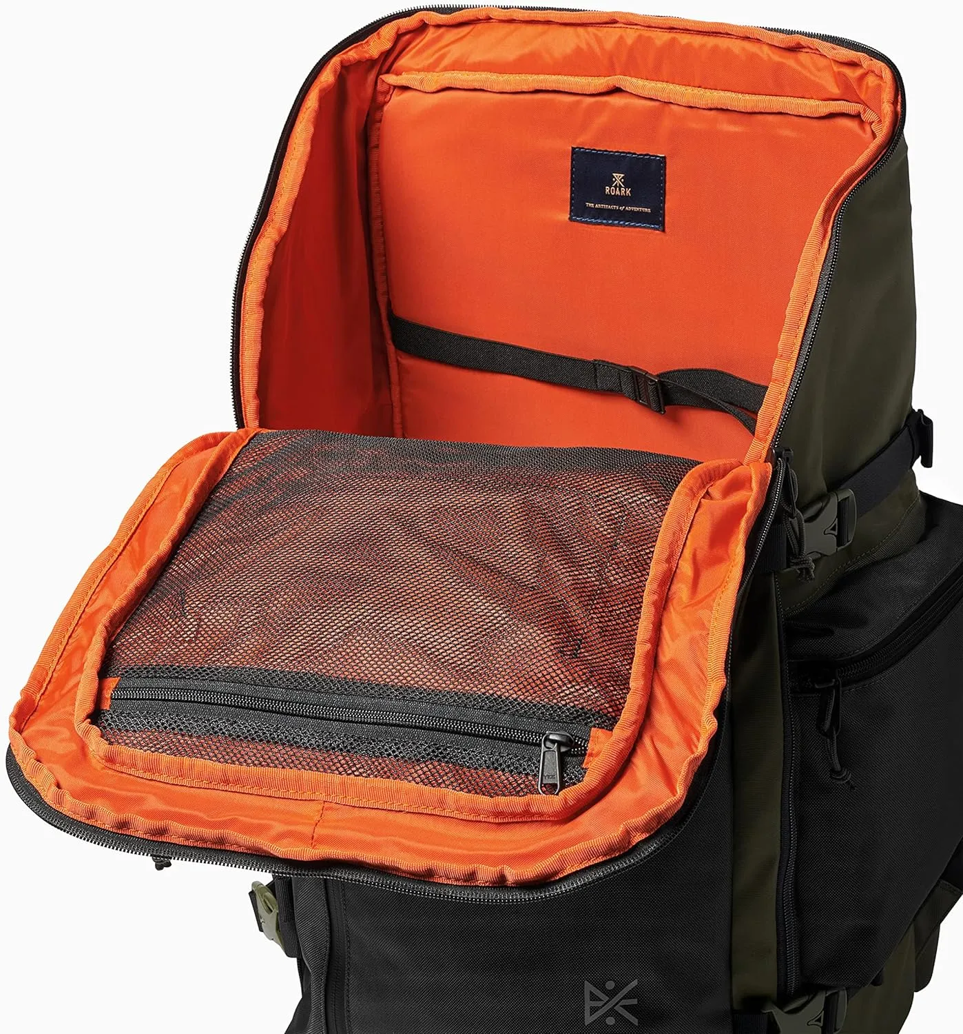 Roark 5 Day Mule 55L Backpack, Multi-Day Travel Pack with Laptop Storage, Military