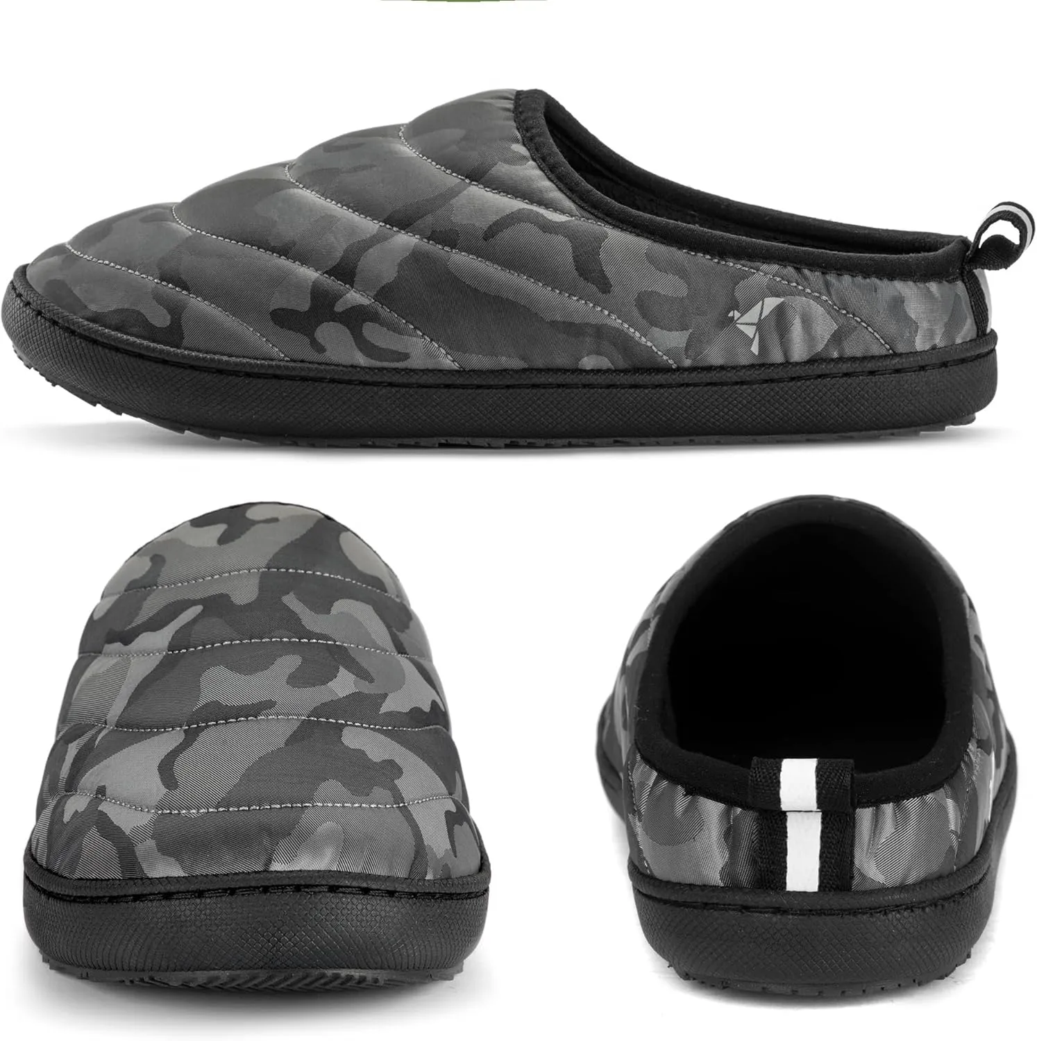 RockDove Men's Trail-Therm Quilted Memory Foam Indoor Oudoor Camp Slipper