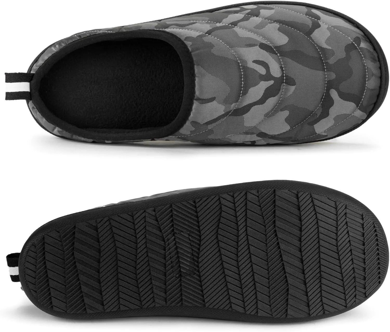 RockDove Men's Trail-Therm Quilted Memory Foam Indoor Oudoor Camp Slipper