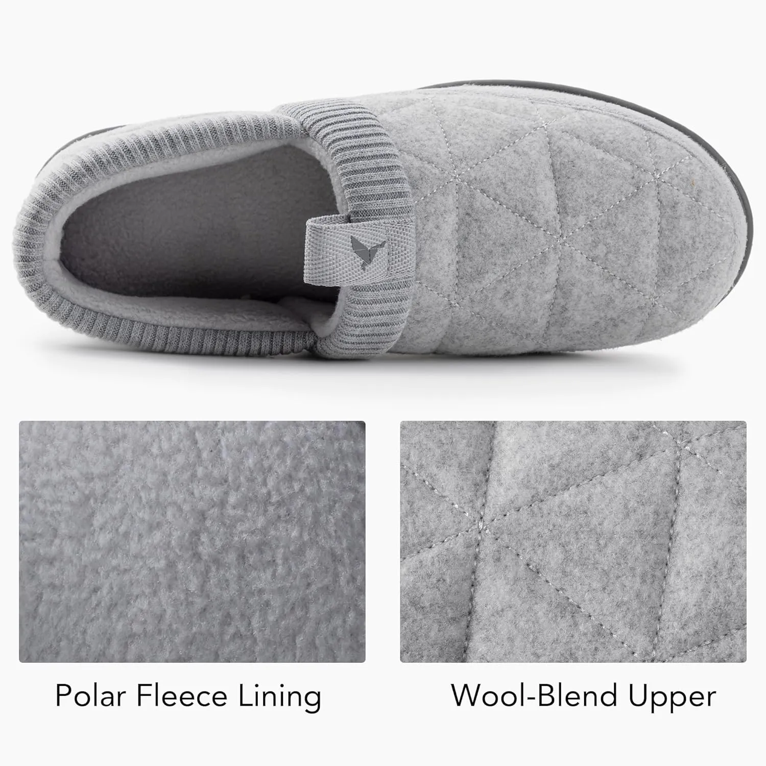 RockDove Women's Knit Cuff Closed Back Slipper