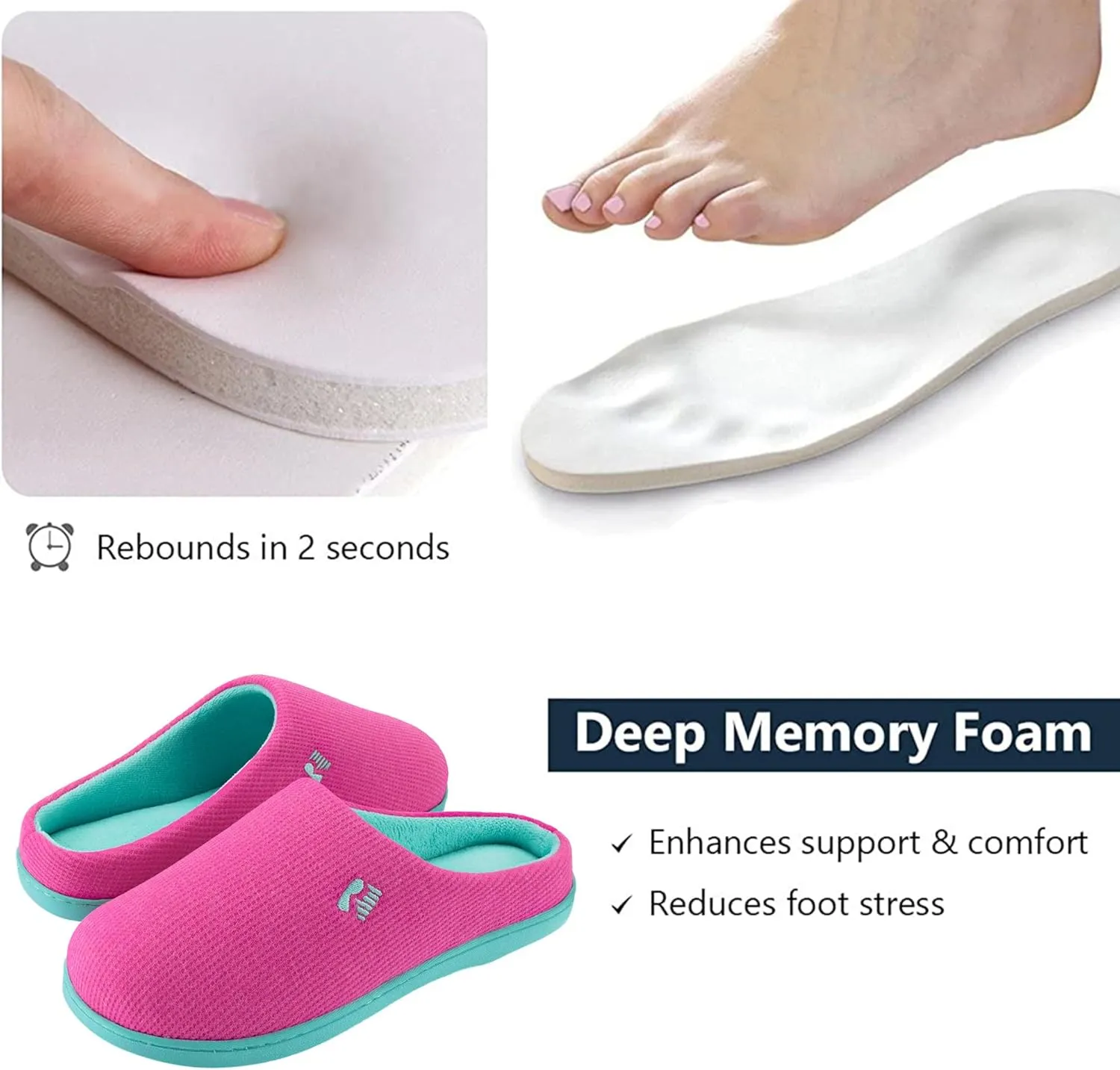 RockDove Women's Original Two-Tone Memory Foam Slipper