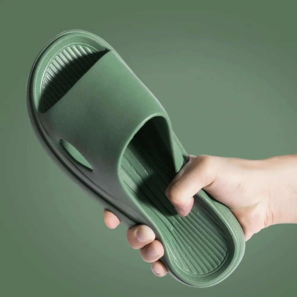 Rojeam Women & Men Shower Slippers Open Toe House Slides Bathroom Sandals