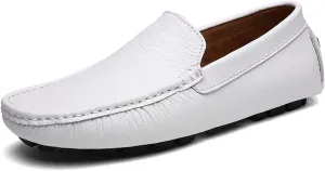 Santimon Mens Casual Loafer Slip-on Moccasin Boat Shoes Flat Driving Shoes