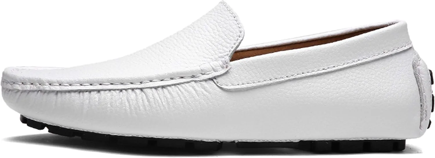 Santimon Mens Casual Loafer Slip-on Moccasin Boat Shoes Flat Driving Shoes
