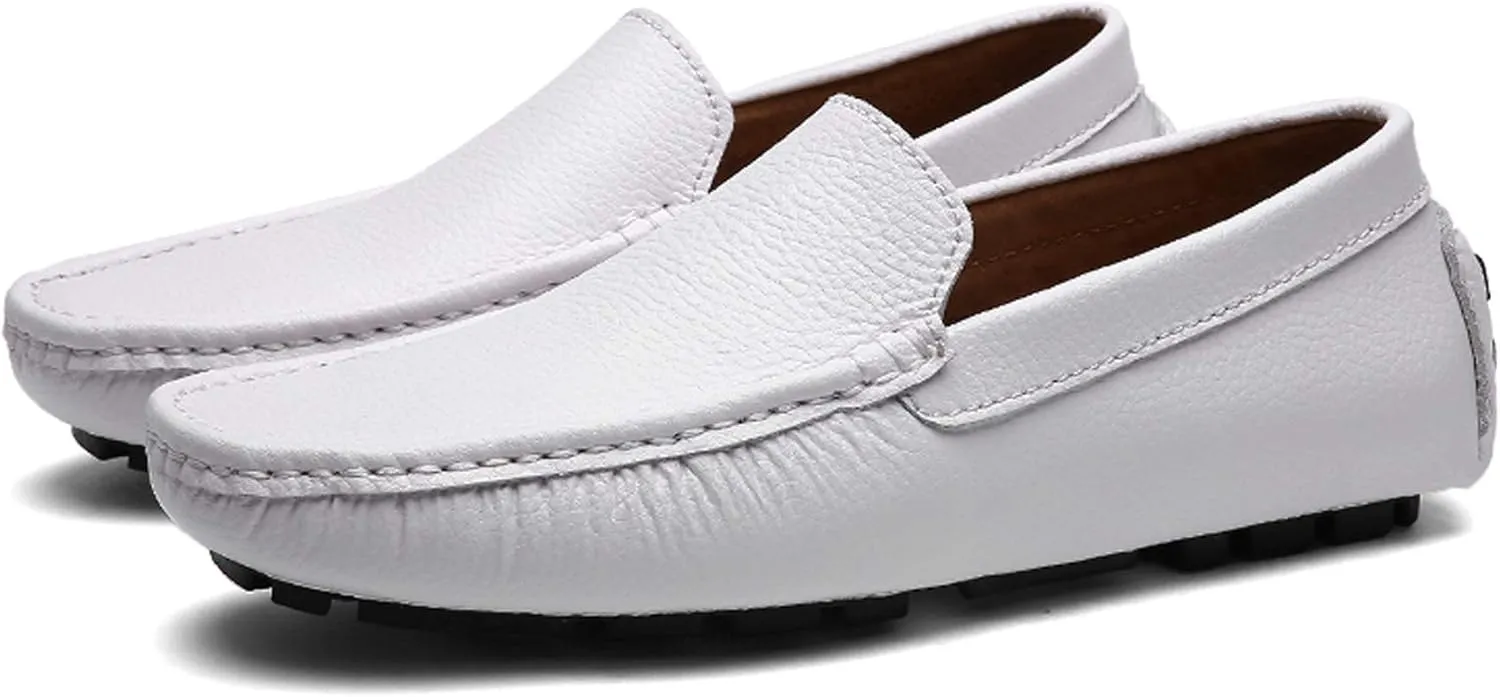 Santimon Mens Casual Loafer Slip-on Moccasin Boat Shoes Flat Driving Shoes