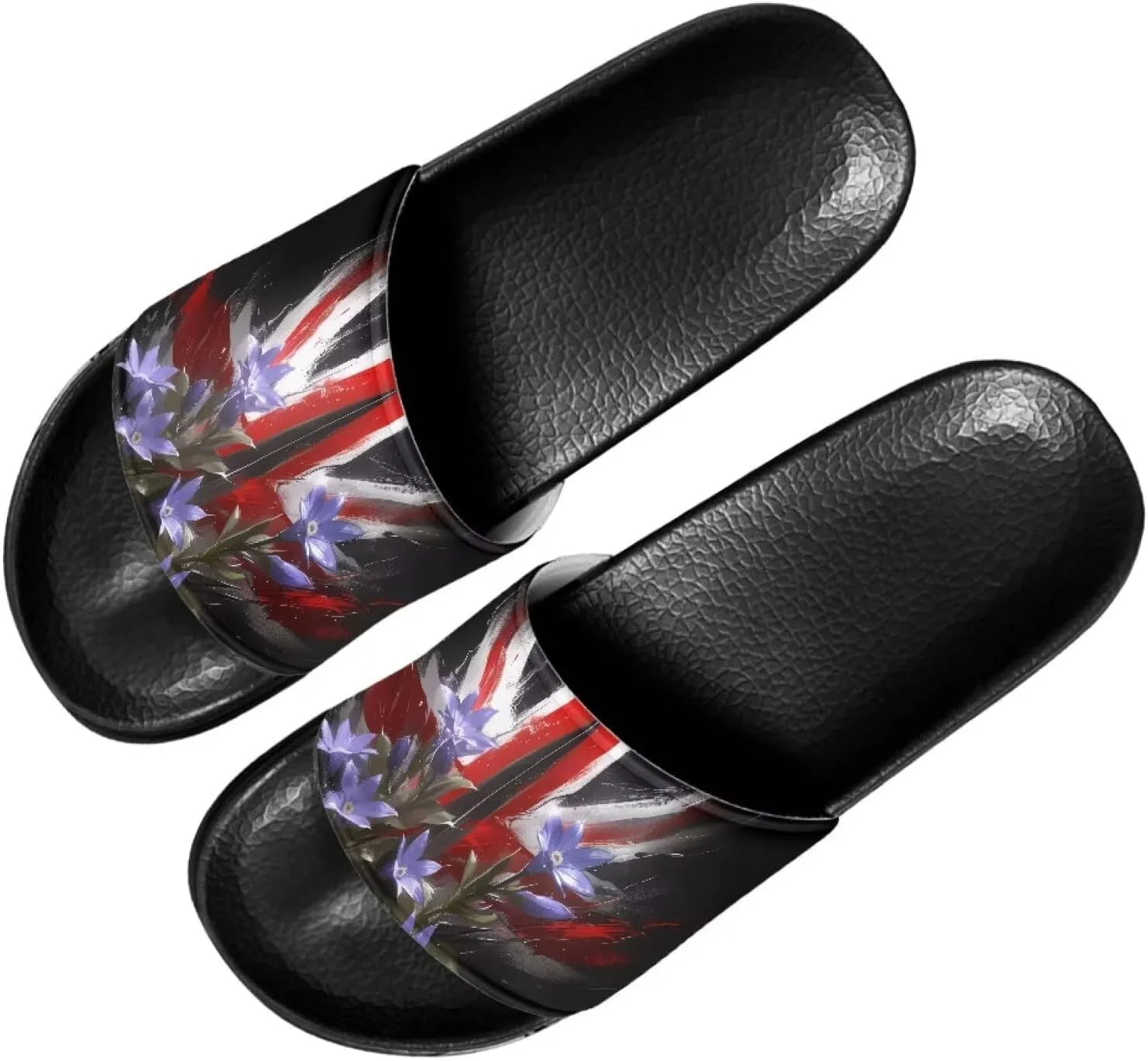 Semioury Starry Sky Cozy Home Shoes Tulip Tie-Dye Soft Sole Bedroom Anti-Skid Outdoor Sole House Shoes for Women Men Family