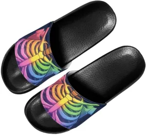 Semioury Sunflower Summer Open Toe House Shoes Halloween Butterfly LGBTQ Hotel Guest Indoor Home Beach Non Slip Sandal Quick
