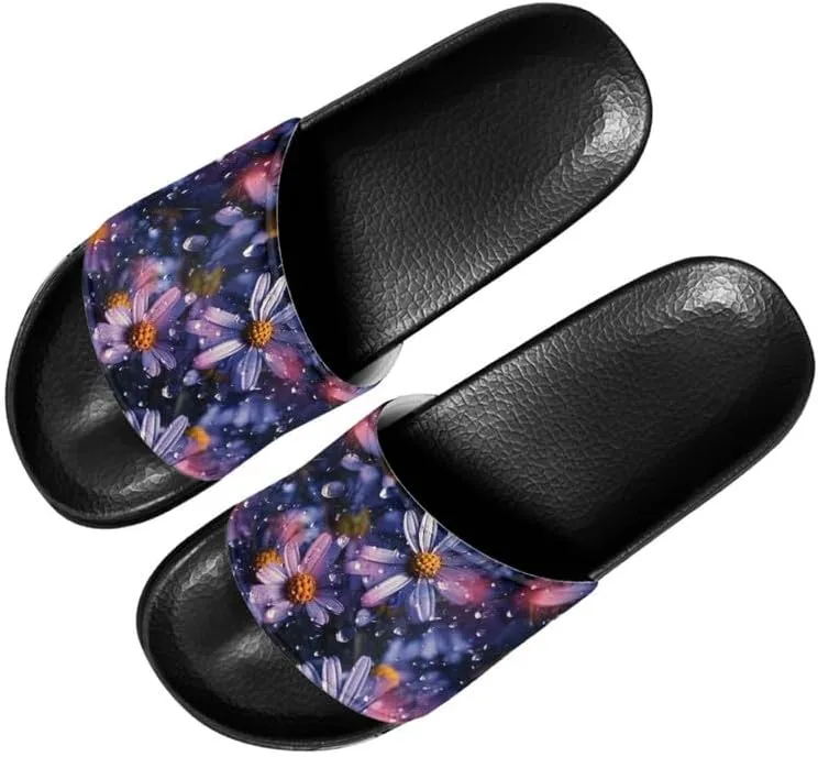 Semioury Sunflower Summer Open Toe House Shoes Halloween Butterfly LGBTQ Hotel Guest Indoor Home Beach Non Slip Sandal Quick