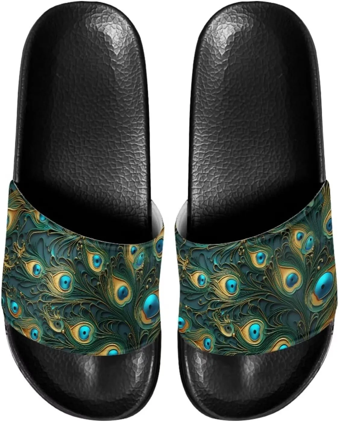 Semioury Van Gogh Summer Slippers Skull Butterfly Moroccan Tiles Travel Soft Comfy Thick Shoes Beach Sandal Bathroom Slipper