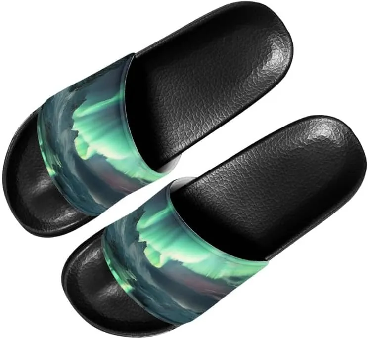 Semioury Van Gogh Summer Slippers Skull Butterfly Moroccan Tiles Travel Soft Comfy Thick Shoes Beach Sandal Bathroom Slipper