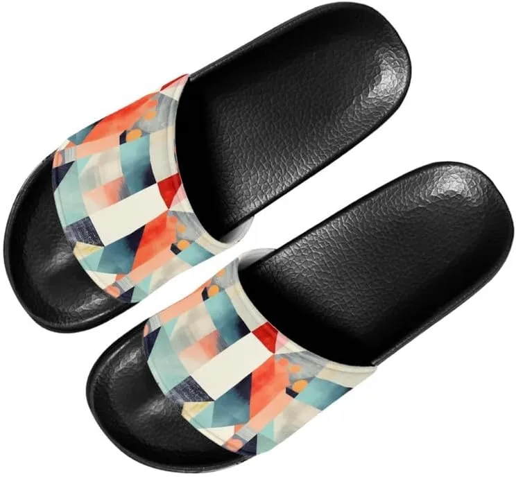 Semioury Women's Relief Soft House Summer Slippers Daisy Galaxy Indoor Outdoor Slippers Massage House Open Toe Spa Slippers