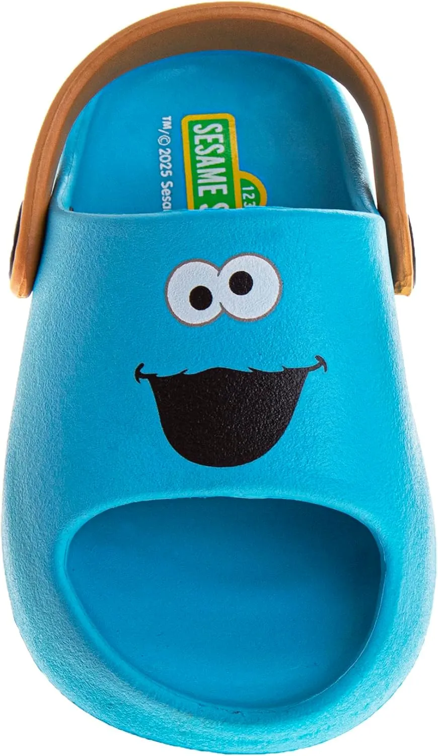 Sesame Street Clog Sandals with Backstrap - Open Toe Slides for Kids Girls and Boys - Sesame Sandal Slip-On Clogs Water Resistant (Sizes: 3-4 Infant / 5-10 Toddler / 11-12 Little Kid)