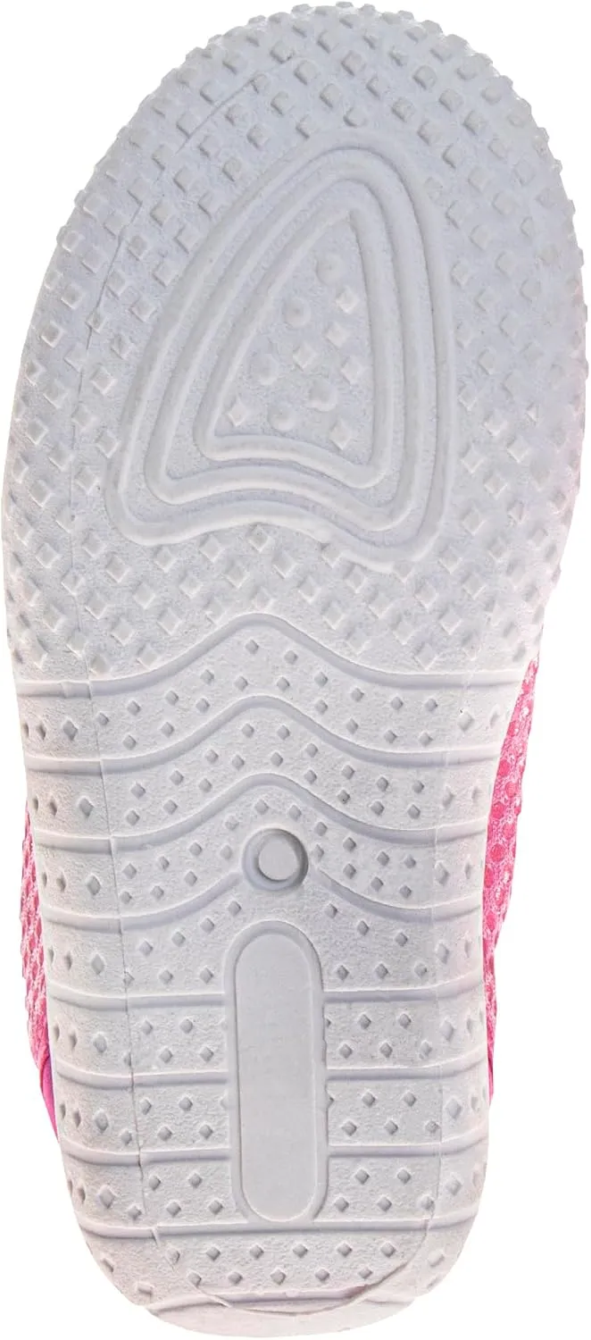 Sesame Street Water Shoes for Kids - Sandals Waterproof Bungee Drawstring Closure Quickdry Slipon Aqua Socks (Sizes: 3-4 Infant / 5-10 Toddler / 11-12 Little Kid)