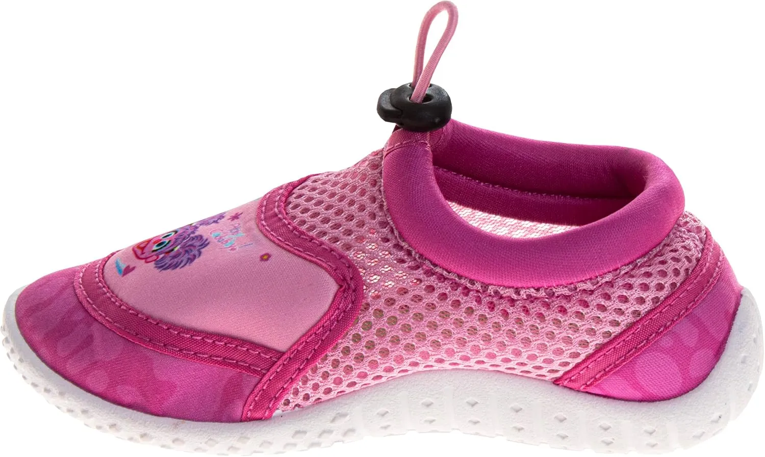 Sesame Street Water Shoes for Kids - Sandals Waterproof Bungee Drawstring Closure Quickdry Slipon Aqua Socks (Sizes: 3-4 Infant / 5-10 Toddler / 11-12 Little Kid)