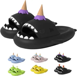 Sharklas Originales Shark Slides, Anti-Slip Shark Cloud Slippers, Shark Sandals For Adult Women Men