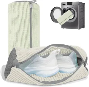Shoe Washing Machine Bag: Laundry Shoe Bag for Washer and Dryer - 2pc Reusable Shoe Cleaning Bag for Sneaker Tennis Shoes Unstain Cleaner Kit(2 Pcs)