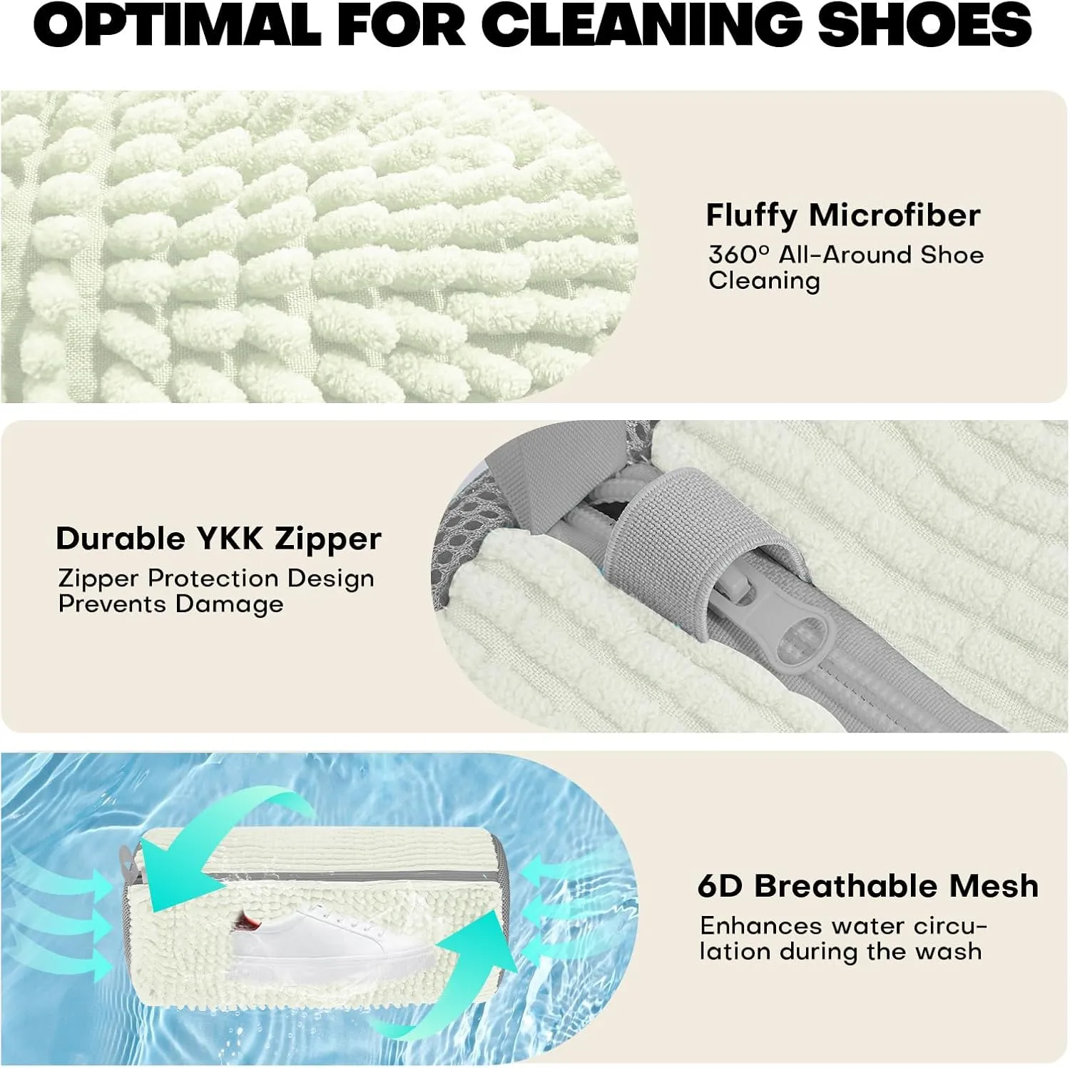 Shoe Washing Machine Bag: Laundry Shoe Bag for Washer and Dryer - 2pc Reusable Shoe Cleaning Bag for Sneaker Tennis Shoes Unstain Cleaner Kit(2 Pcs)